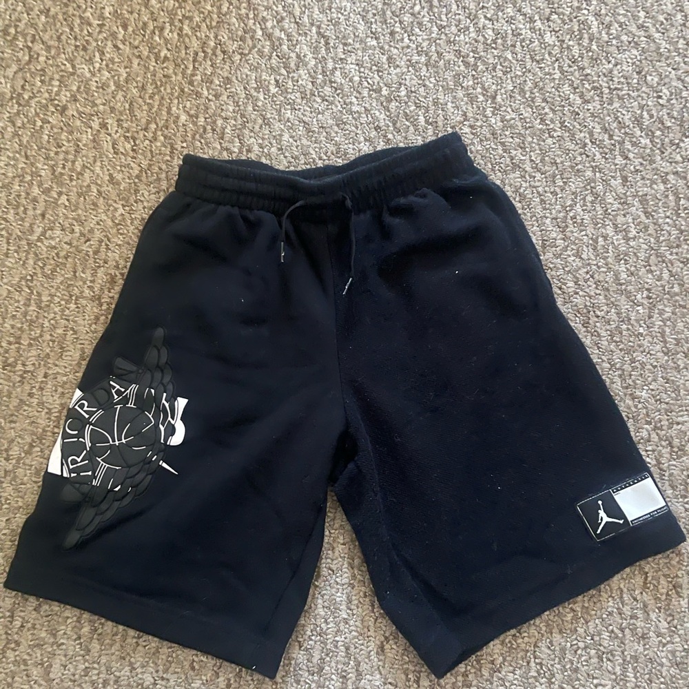 Jordan Black Athletic Shorts with Logo